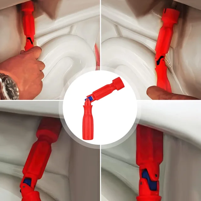 Chiave Montaggio Sedile WC MXTIMWAN - Universale Per Bulloni 10/13/17mm - Design Antiscivolo Rosso - Strumento Riparazione Bagno - Foto 2