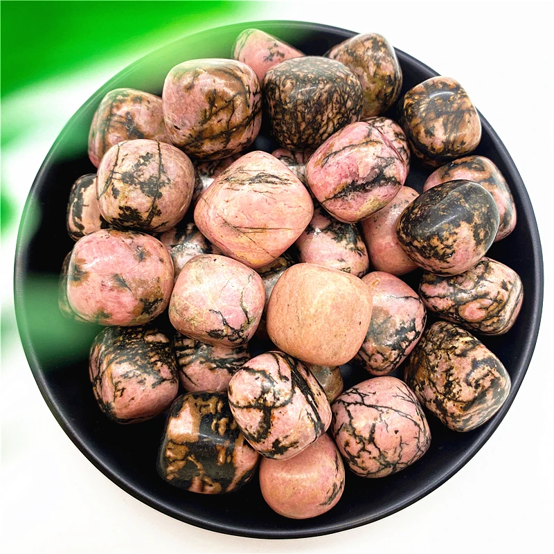 

100g Natural Red Rhodonite Tumbled Stone Crystal Healing Polished Gravel Irregular Stone Mineral Specimen Gemstones Decorations