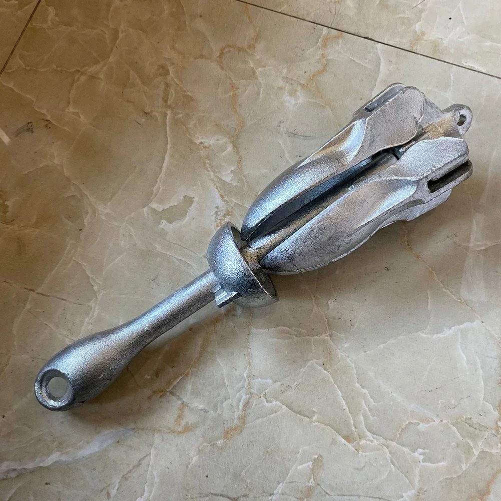Boat Anchor Folding Anchor 1.5kg/3.3lb For Canoeing For Kayaks Four Foldable Arms Galvanized Portable