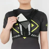Reflective Running Backpack Lightweight Sports Running Cycling Vest Mobile Phone Cards Bag Men and Women Jogging Fitness Vest 2
