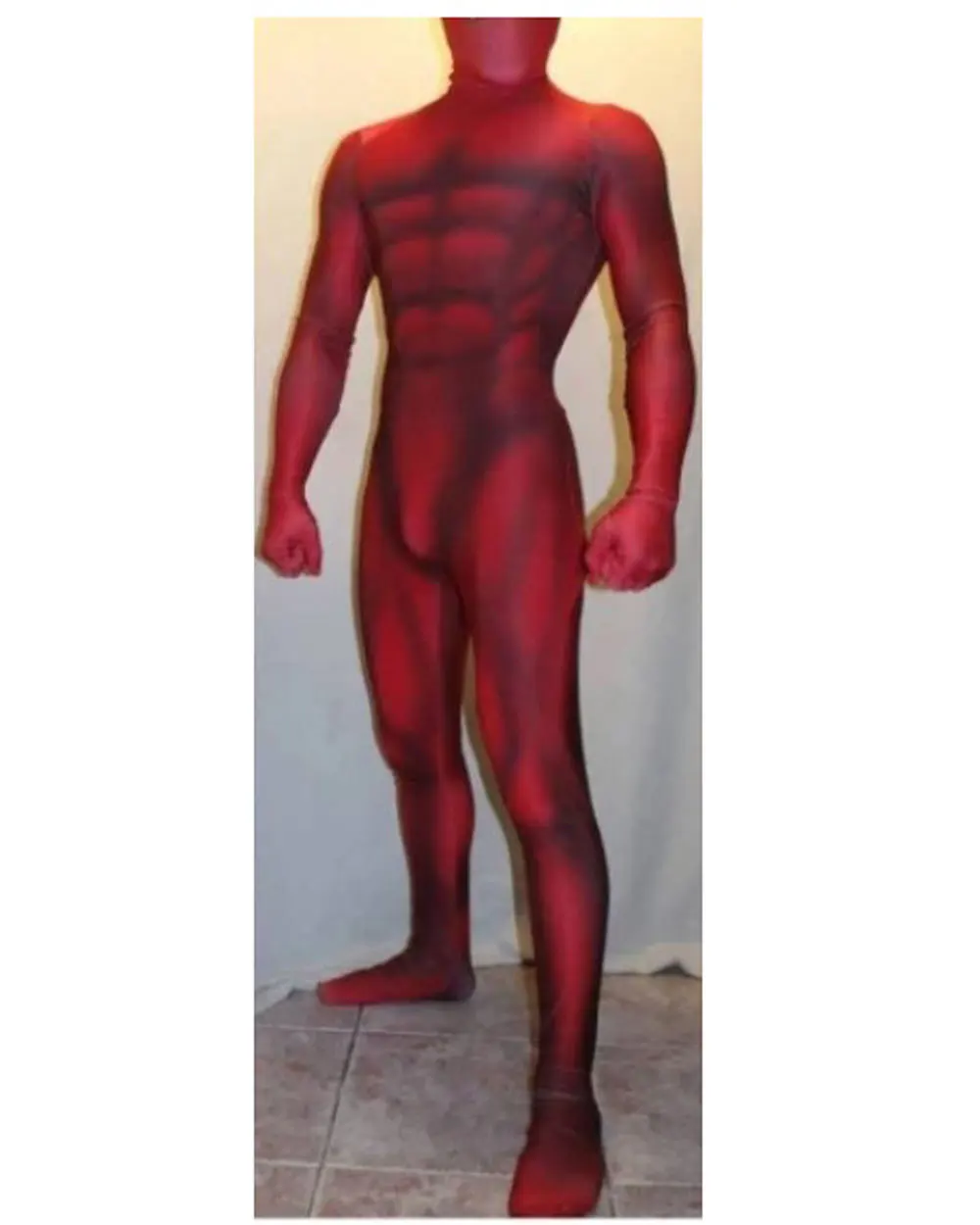 Costume De Cosplay De Société Létale Pour Homme, Combinaisons Rouges, Masque, Vêtements D'Halloween, Ensemble Complet, Ix