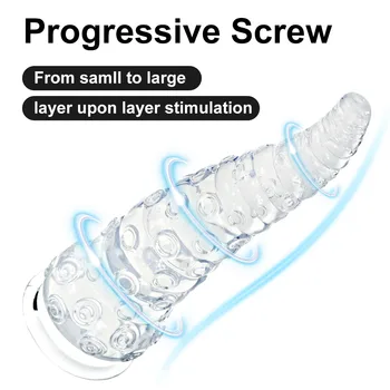 360 Full Tentacles Transparent Octopus Anal Plug Annal 3 Size Anale Sex Toys For Women Strong Sucking 18+ Masturbators Anal Toys 4