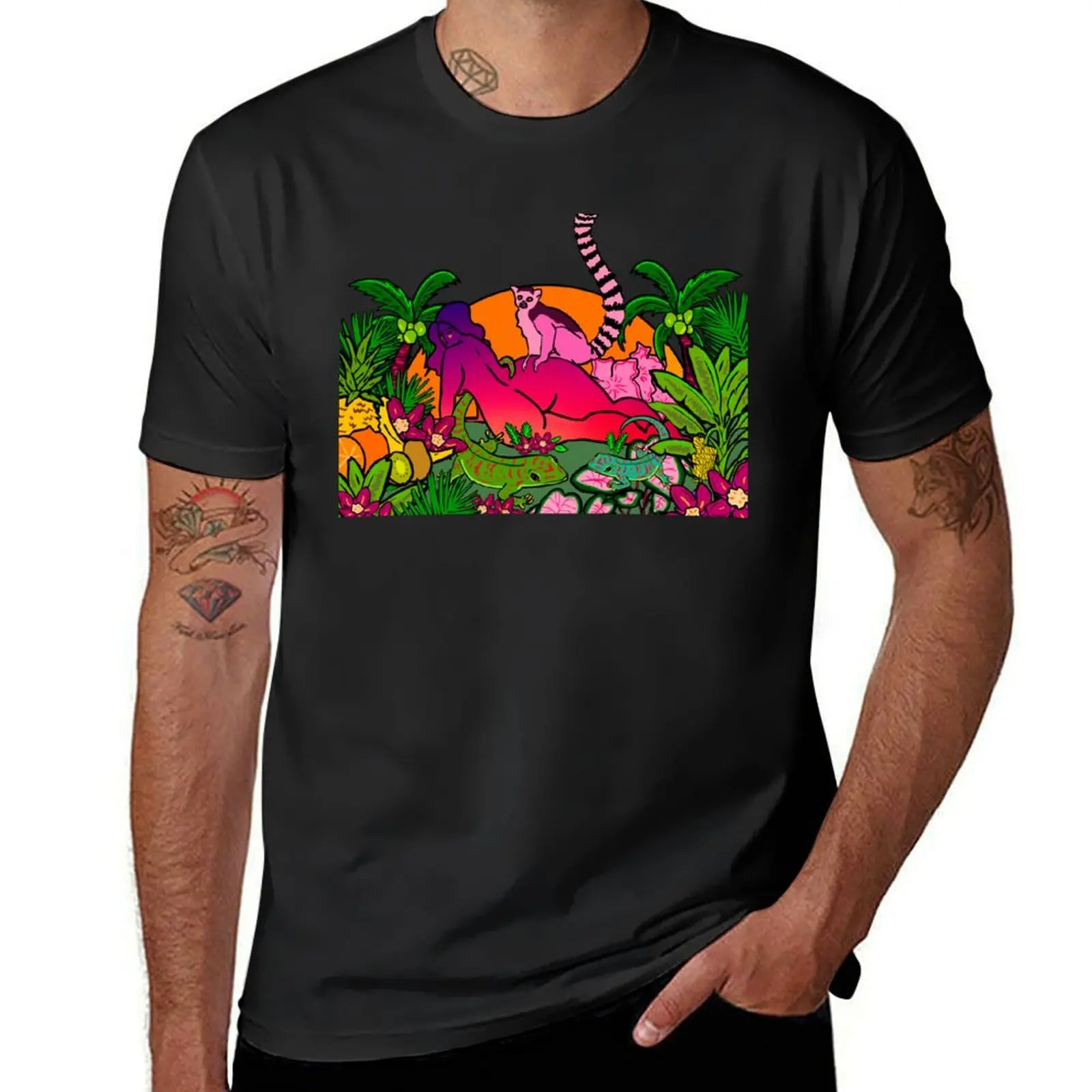 Paradise T-Shirt graphics customizeds Men's cotton t-shirt
