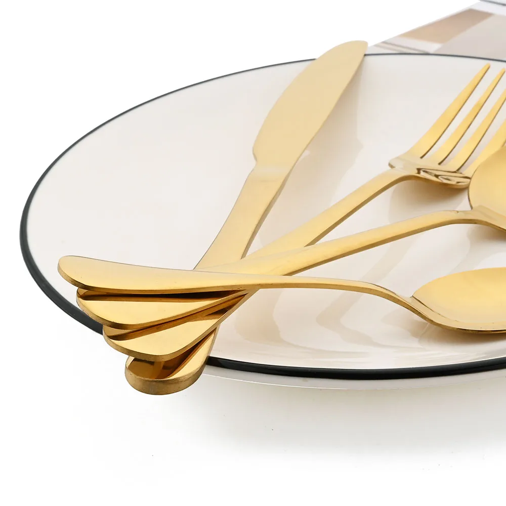 ZME03334-Ensemble De Couverts à Dessert Fourchette Couteaux Cuillère