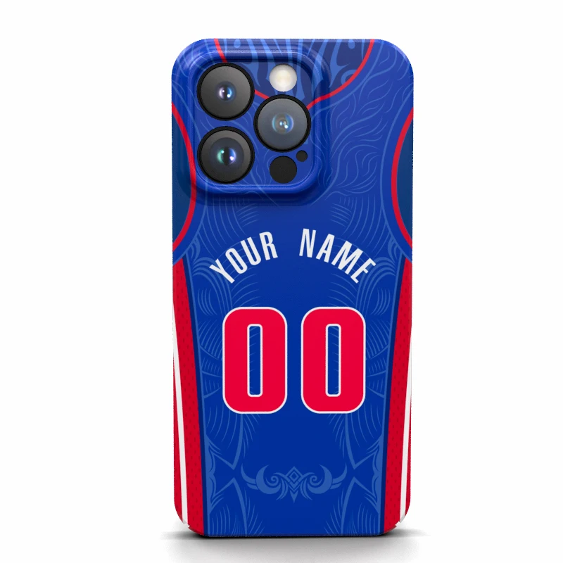 

Detroit Custom Cover Case Name Number Jerseys Game America Basketball For Iphone 15 14 Pro Max 13 12 11 Mini X Xs Xr 7 8 6s Plus