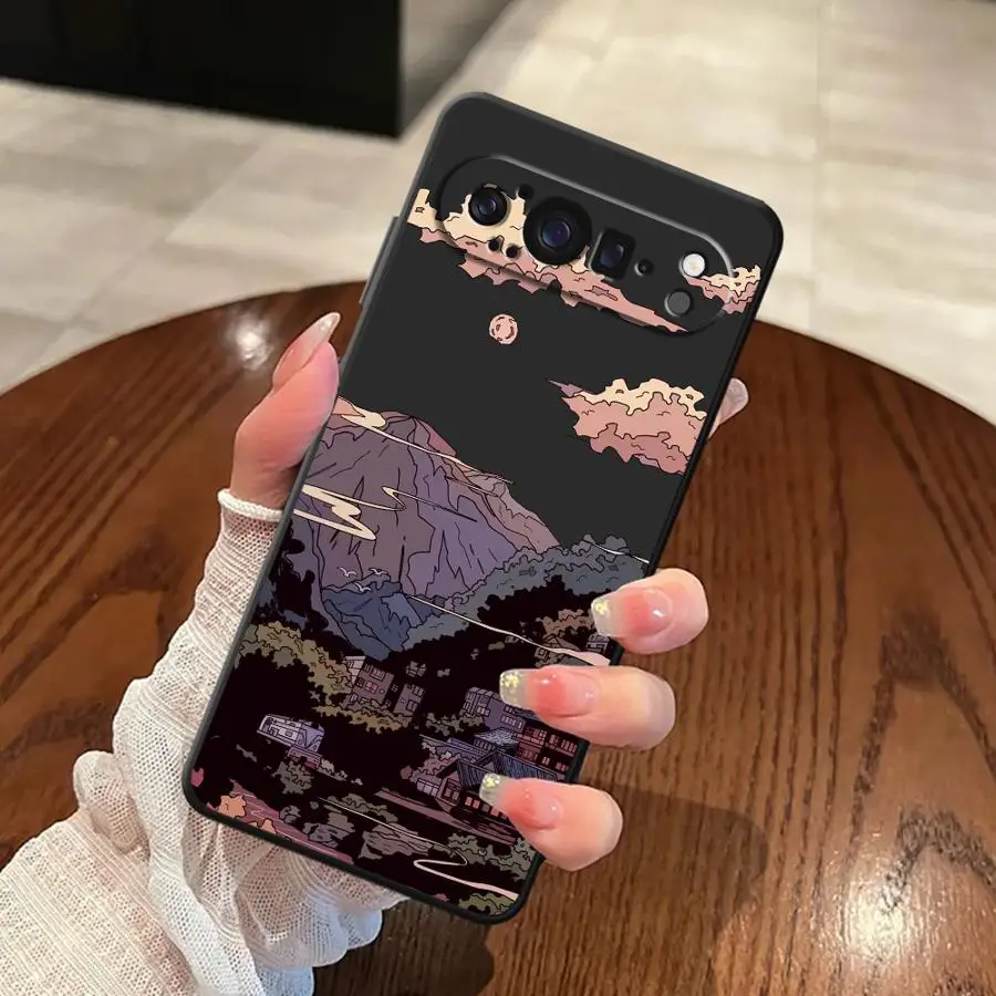 Anime Landscape Mountain Soft Cover Phone Case