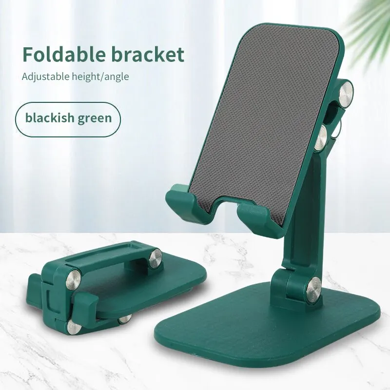 

Three Sections Foldable Desk Mobile Phone Holder For iPhone iPad Tablet Flexible Table Desktop Adjustable Cell Smart