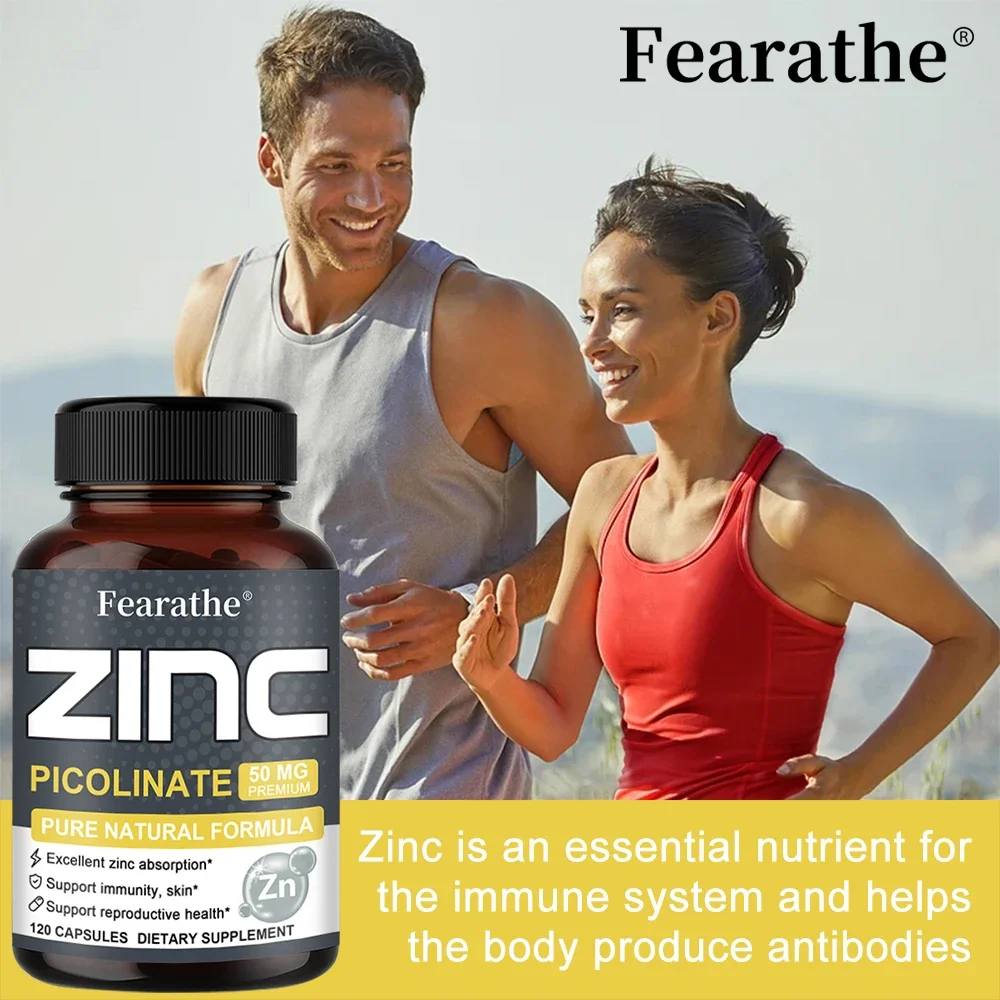 Zinc Supplement 50mg Support Immune System Skin Sleep Urinary Health