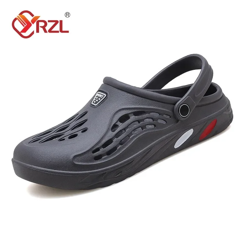 Mens Slippers YRZL Unisex Soft Non-slip Wear-resistant Casual Sandals Comfortable Slip on Beach Shoes Outdoor