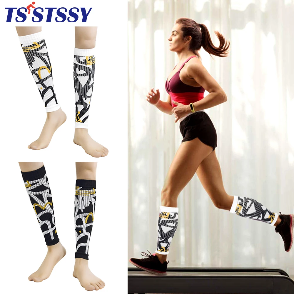 1Pair Sports Compression Calf Sleeves Elastic Leg Sock Runners Shin