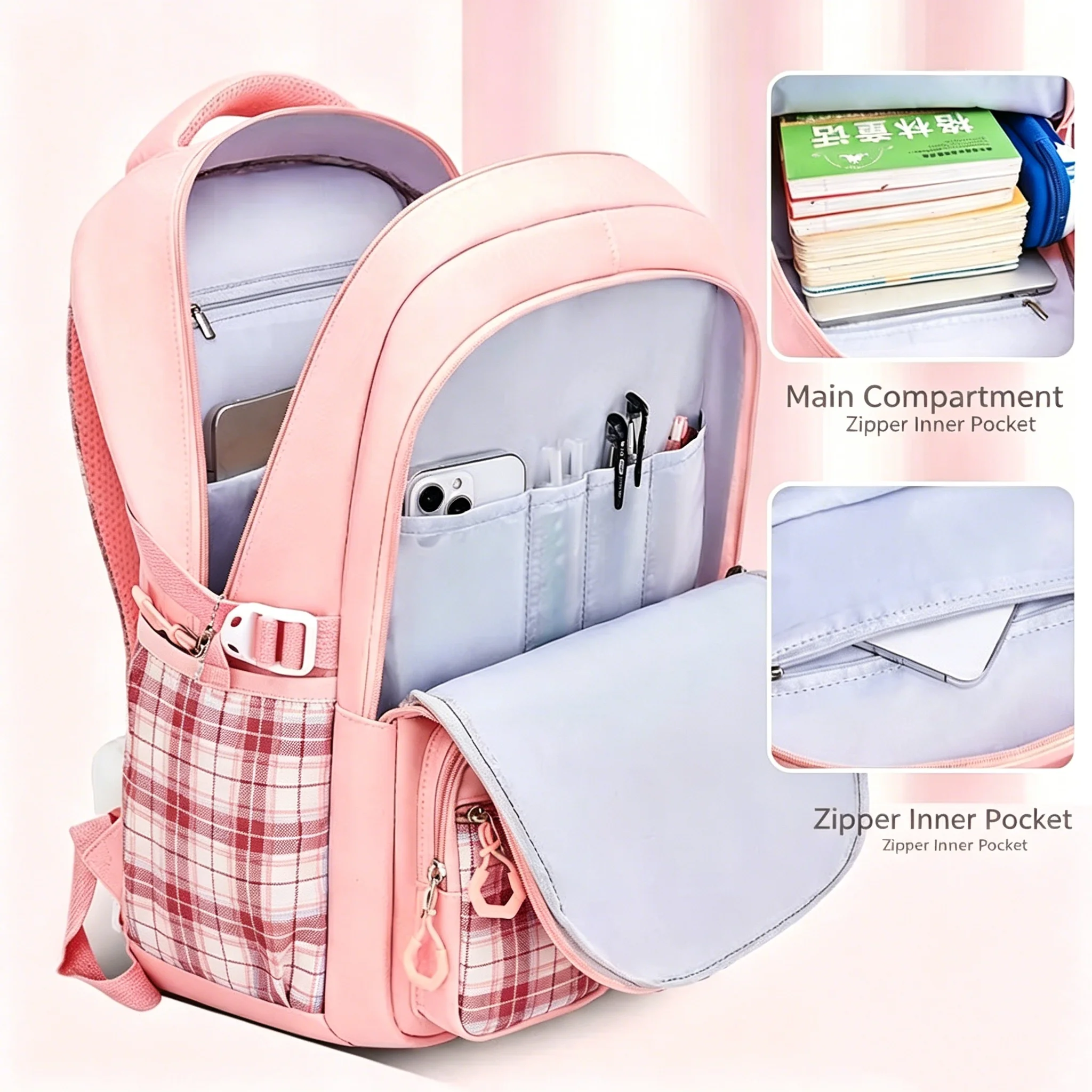 Girls Ergonomic School Backpack 4