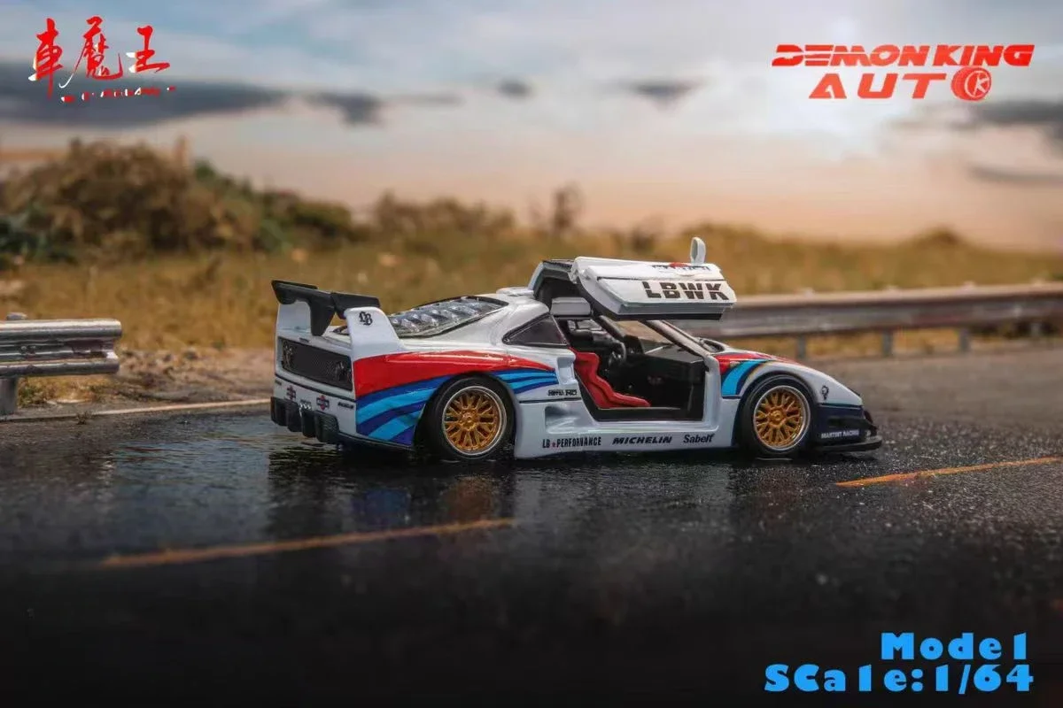 車魔王 F40 Demon King LBWK Martiniカラー 1/64 The BEST Ferrari F40 Martini Racing Liberty Walk Unboxing