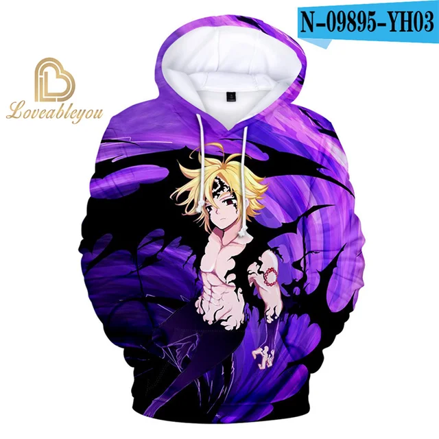 Sudadera Con Capucha De The Seven Deadly Sins Para Niños Estilo1