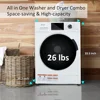 Washing Machine, 2.7 Cu. Ft Front Load Washer Dryer in One, 16 Cycles, 24 Inch Washer & Dryer Combo 4