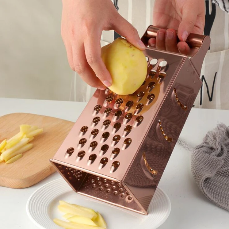 Kitchen Tools Mini Four-sided Planer Stainless Lemon Cheese Vegetable  Grater Cheese Grater Multifunctional Peel Cutter