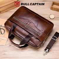 BULLCAPTAIN-Sac à Main en Cuir group pour Homme, Sacoche pour Bombes, Ordinateur Portable de 14 Pouces, Bureau, Affaires 2