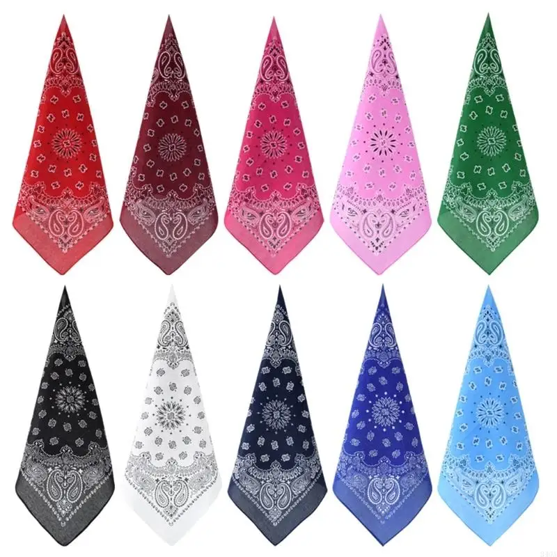 Cotton Bandanas Outdoor Scarf Breathable Stylish Headscarf Versatiles Headscarf printed scarf,neck gaiter scarf