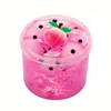 70ML Jelly Cube Crunchy Slime Clear Super Soft Non-Sticky Stress Toy fruit Charms Crystal Sludge Birthday Gift Party Favors 3