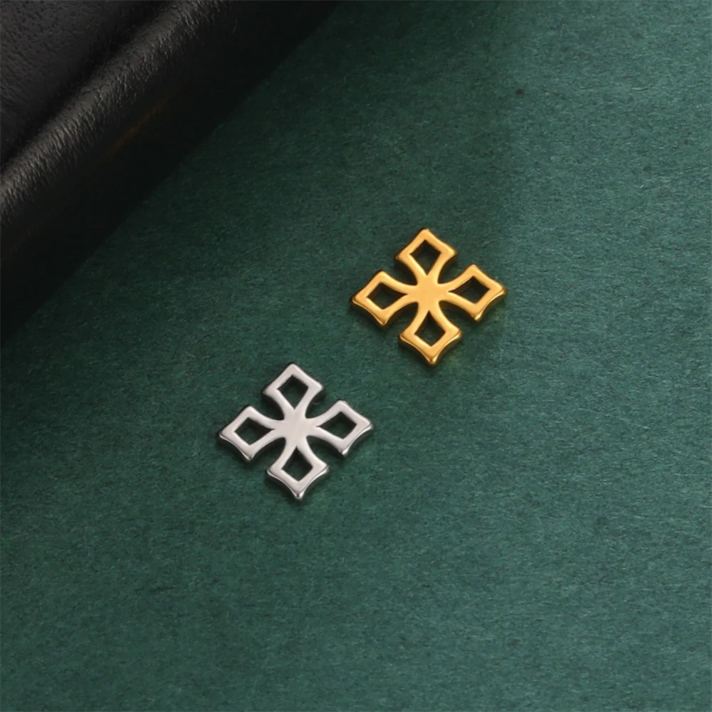 10 teile/los Großhandel Geometrie Charms Anhänger Liefert Edelstahl Winzige Anhänger Zubehör Für DIY Schmuck Halsketten Machen