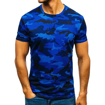 Camicia tattica mimetica Manica corta T-shirt da combattimento ad asciugatura rapida T-shirt mimetica militare da uomo Camicie da escursionismo da caccia all'aperto