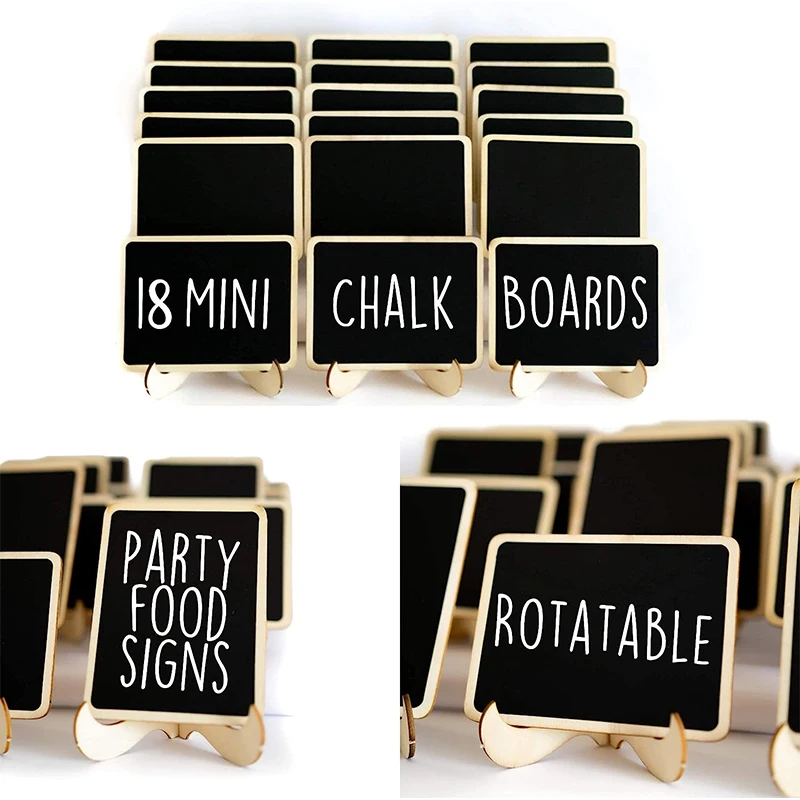 DIY Assemble Mini Chalkboards Suitable for Wedding Party Label Decoration Food Label Decoration 10Pcs/Set mini chalkboards
