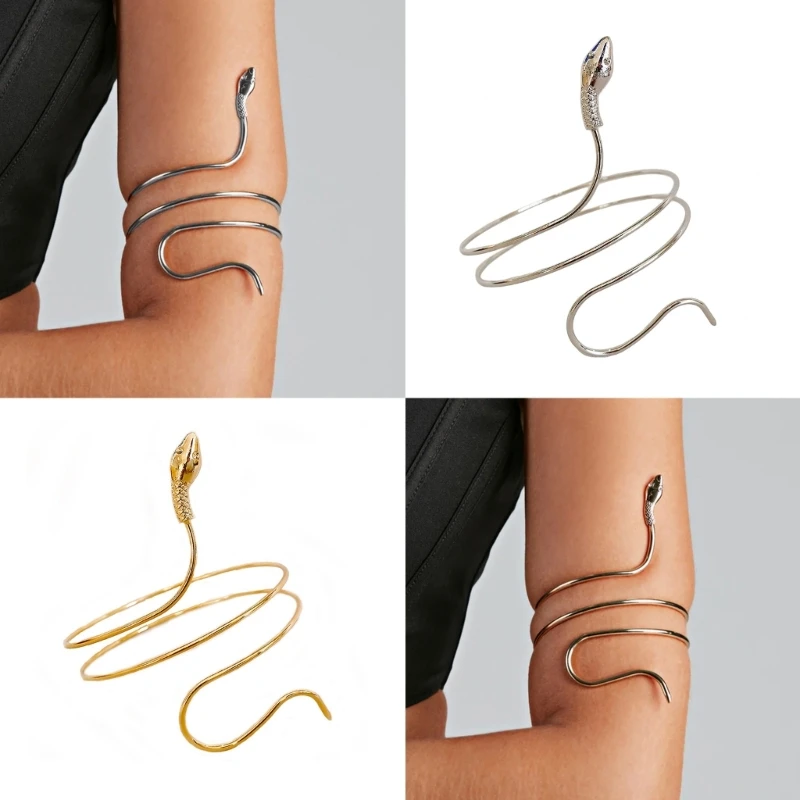 Snake Arm Cuff for Women Hip-pop Armlet Bangle Bracelet for Girls and Women 4