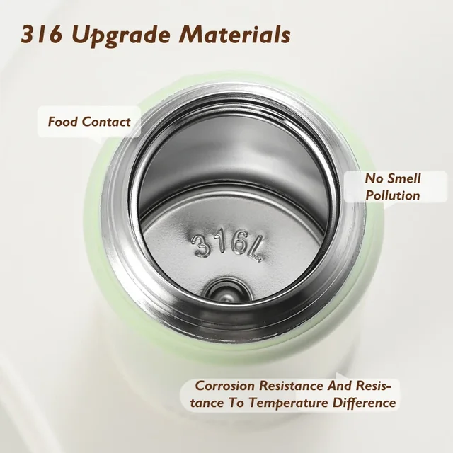 500ml large capacity thickened 316 stainless steel vacuum Thermal insulation portable Tumbler Thermos Water bottle Coffee cup 6