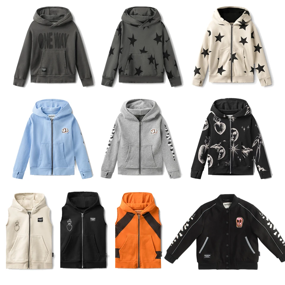 

Куртка с буквенным принтом для девочек, брендовая осенняя одежда для мальчиков, свитшоты с черепом, детские толстовки для малышей, Детская Хлопковая верхняя одежда, топы, костюм
