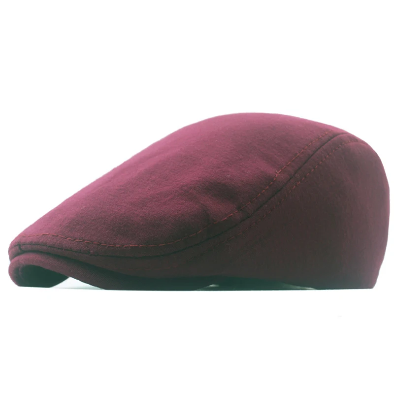 

New Adjustable British Style Retro Men'S Hat Autumn Winter Warm Newsboy Beret Caps For Men Women Solid Color Casual Peaked Hat