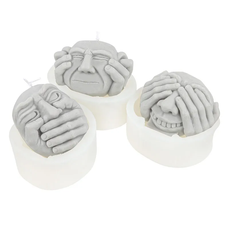 Molde De Silicona Para Velas De Halloween – Forma De Fantasma Y Calavera 3D