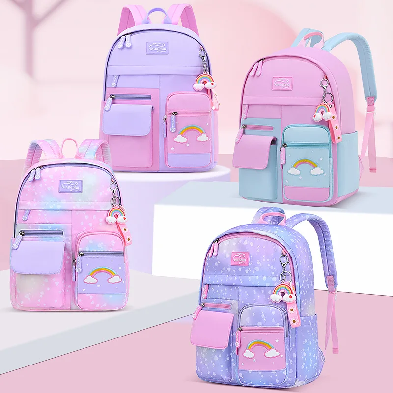 Nylon Waterproof Kids School Backpacks Teenage Boys Girls Primary Children School Bags for Boy Child Book Bags sac moda infantil