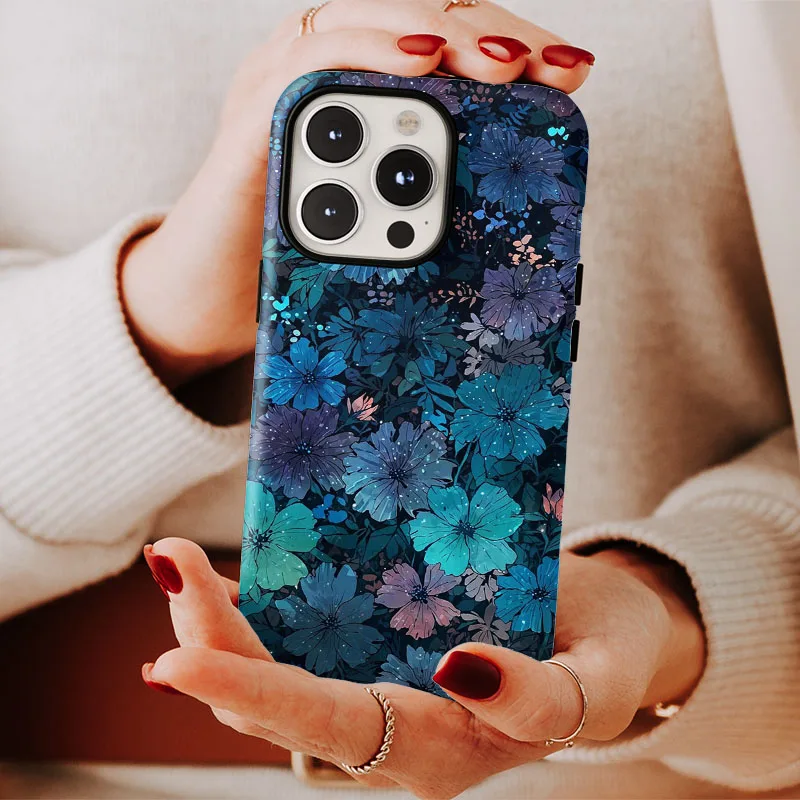 Retro Floral 2-in-1 Protective Phone Case