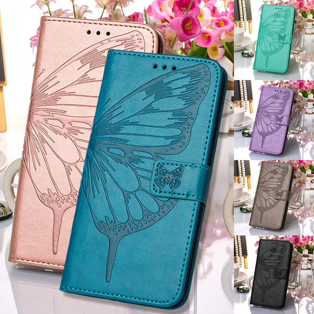 

Телефонный флип-кошелек с лепестками и бабочками для Oppo A7 A72 A73 A74 A76 A78 A8 A9 A9 A93 A94 A95, кожаный чехол-книжка