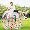 Hot Selling Adult Tpu PVC Inflatable Bumper Bubble Ball With Red Green Blue Dots Football Soccer Body Zorb Ball Suit For Outdoor 3