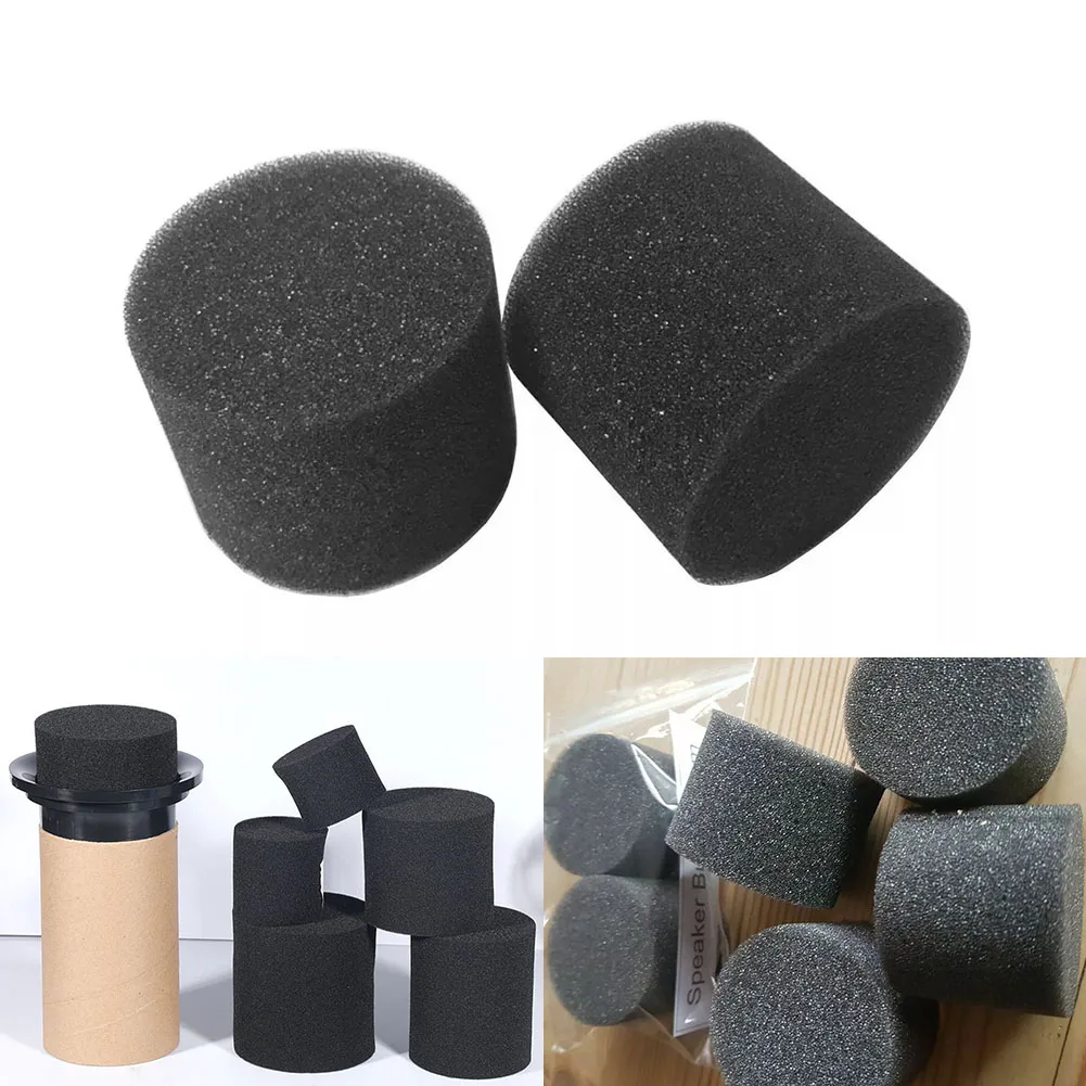 Foam Loud Speaker Port Bungs Sound Guide Tube Resistance Cotton 2PCS Diameter 72-100mm Audio Guide Tube Cotton Bungs speaker protector accessories