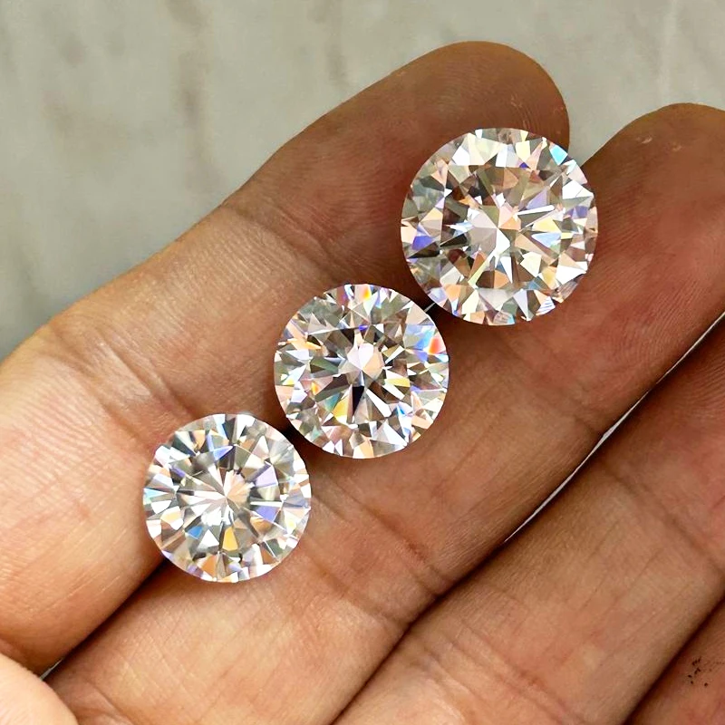 Lab Grown Diamond Moissanite Diamond Stone GRA 0.7mm-100ct Premium Loose Moissanite Stone Factory Quality D Color loose moissanite stones