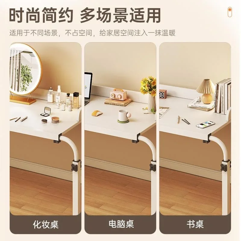 Length& Height Adjustable Rolling Table Computer Desk Home Office Writing Desk Notebook Table Top Sofa Bed Across The Bed