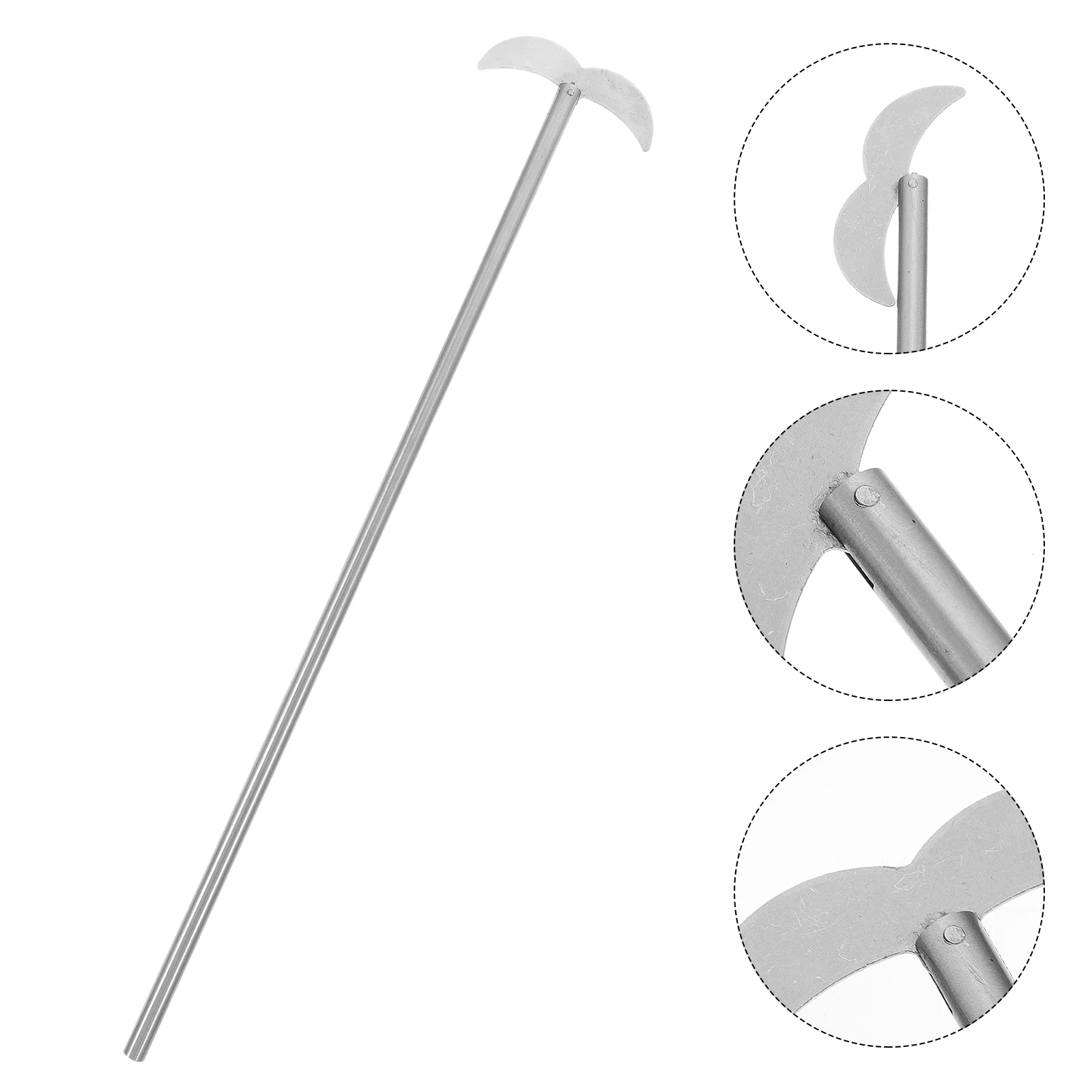 

Stainless Steel Stirring Paddle Laboratory Stirrer Bar Reagent Mixer Shaft Rod Mixing Supply Tool