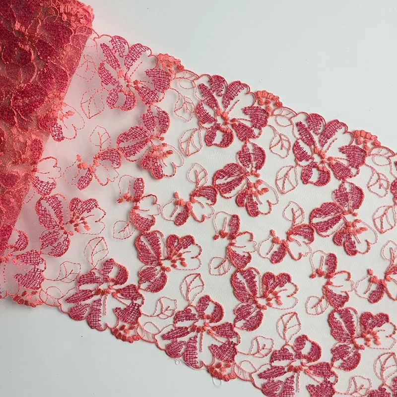 

30Yds Mesh Embroidered Lace Trim For Sewing Clothes Accessories Bra Wedding Dress Lingerie Fabrics Droppshing