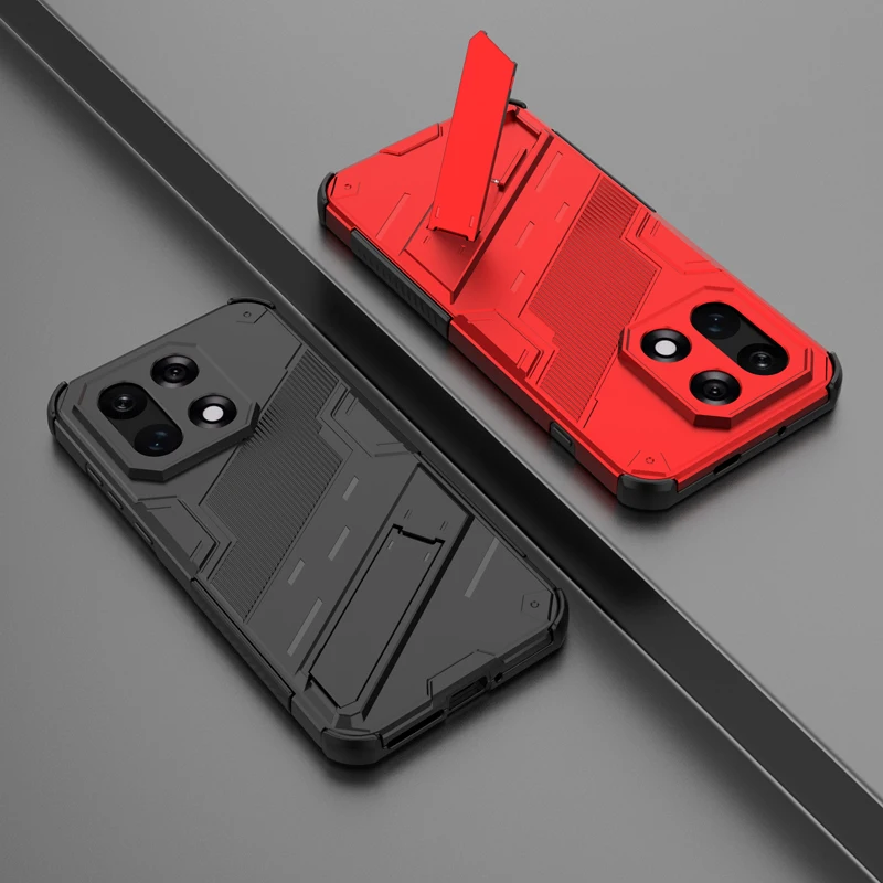 ELVEV Punk Style Shockproof Rugged Armor Phone Case with Bracket