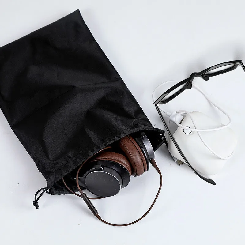 Drawstring 가방 신발 속옷 여행 스포츠 가방 나일론 블랙 가방 주최자 의류 야외 여행 사용을위한 포장
