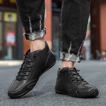 أحذية رجالية عالية الجودة مريحة عالية الجودة عصرية ناعمة سوليد أحذية عارية متعددة الوظائف متينة على الطراز الإيطالي أحذية رجالية 4