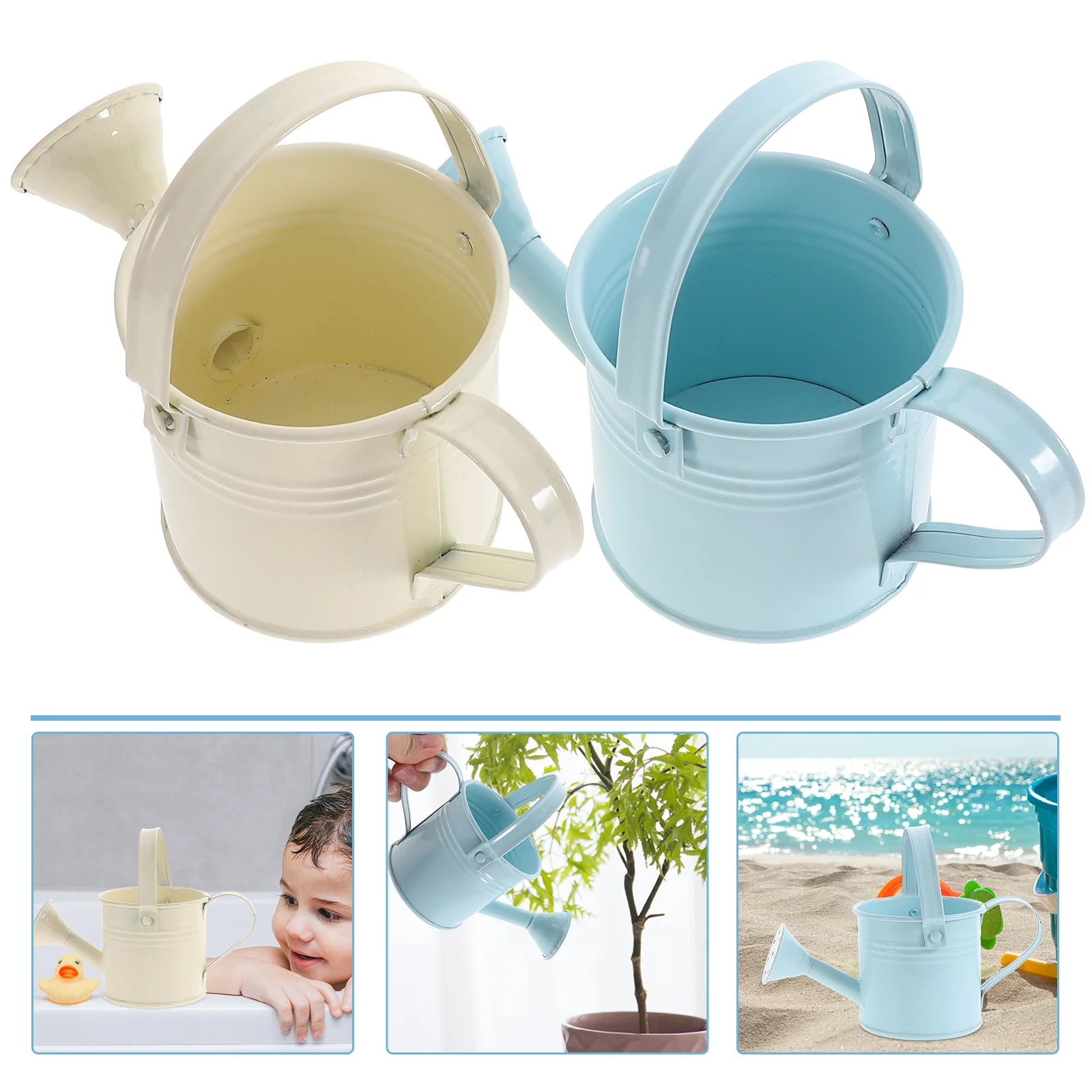 

2pcs Watering Can with Long Spout Sprinkler Watering Pot Metal Flower Watering Sprayer