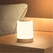 

USB Rechargeable Touching Control Bedside Light Dimmable Table Lamp Warm White & RGB Night Light for Living Room Bedrooms Office