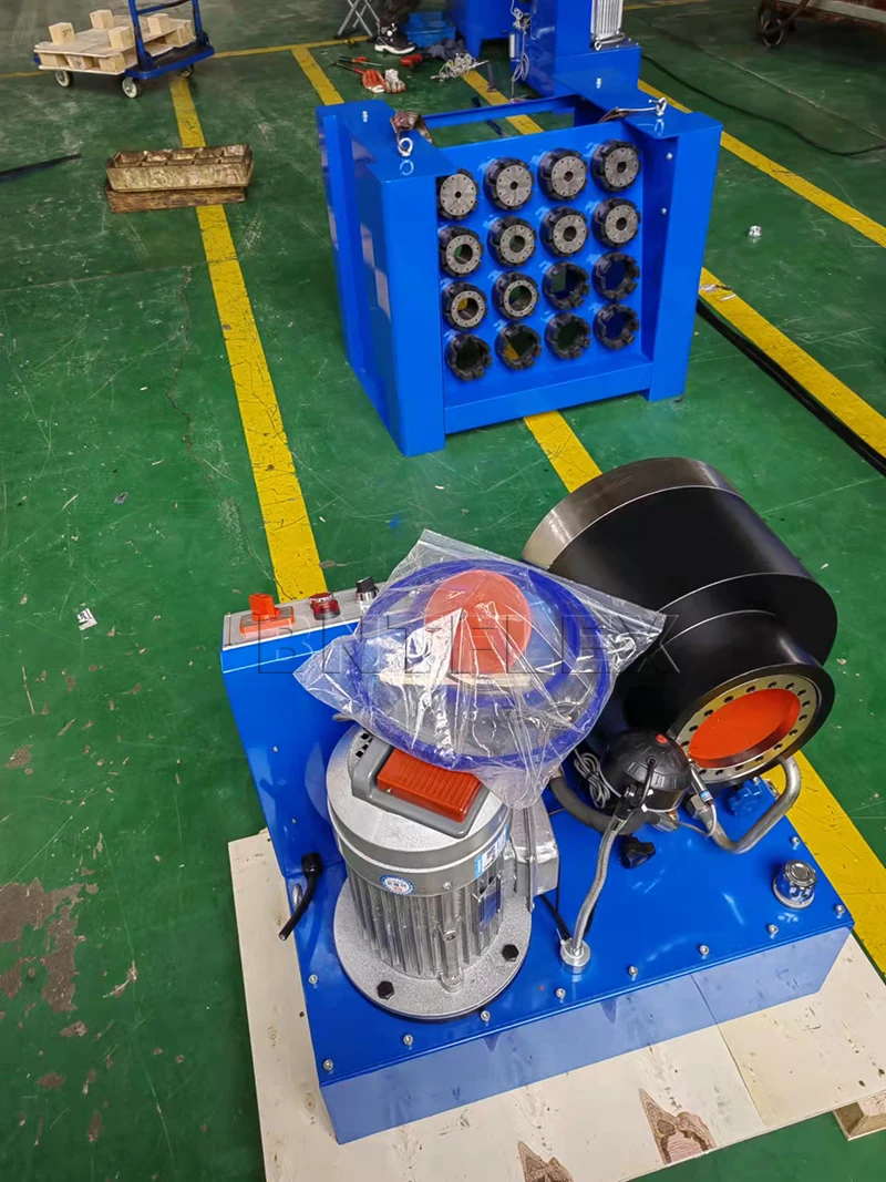 BNT-P69 Electric hydraulic hose crimping machine 2 inch with quick dies tool and dies storage 4