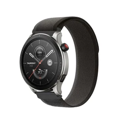 Nylon Loop Sports Band for Haylou Watches - Premium Comfort and Style (Black Grey)