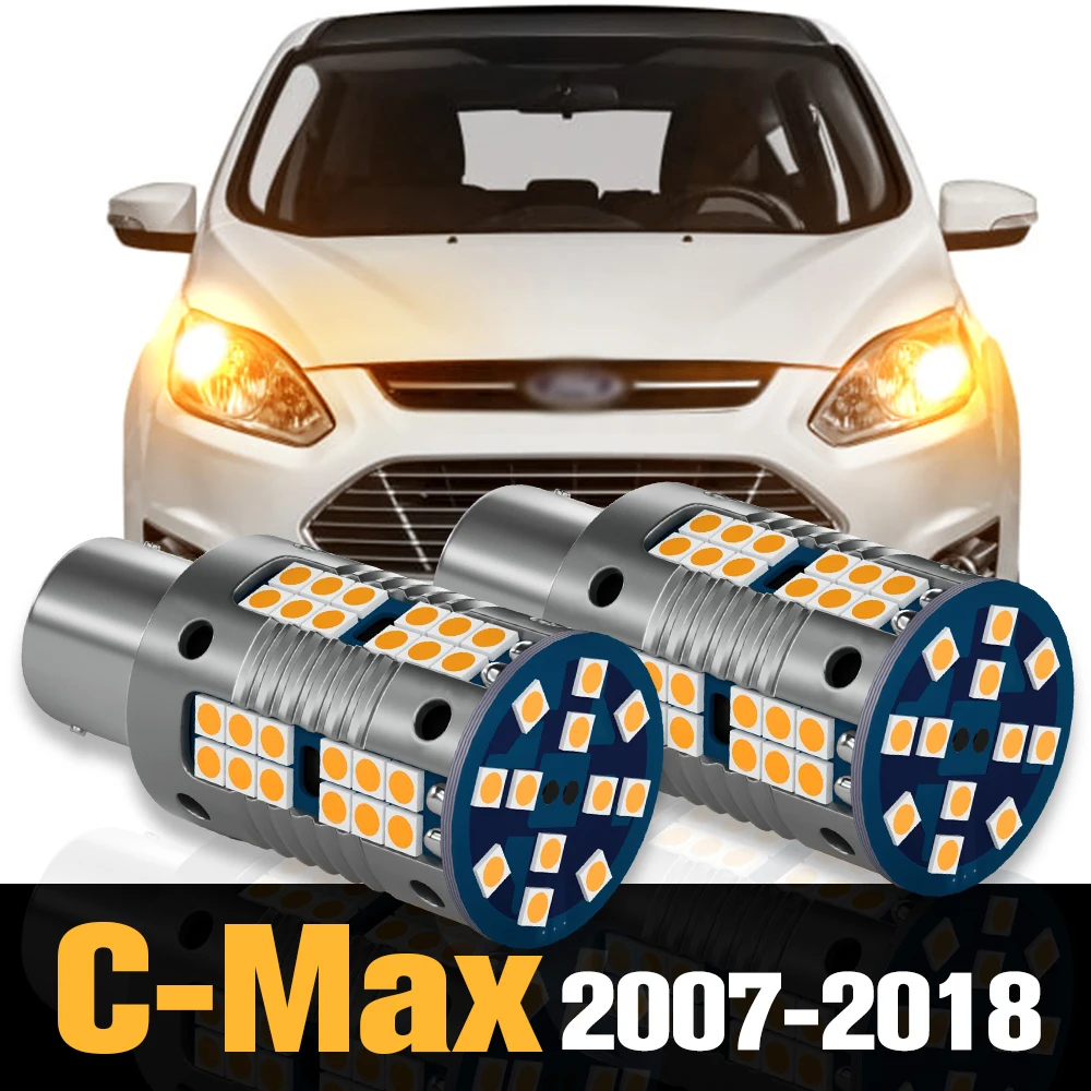 

2pcs Canbus LED Turn Signal Light Lamp Accessories For Ford C-Max C Max 2007-2018 2008 2009 2010 2011 2012 2013 2014 2015 2016