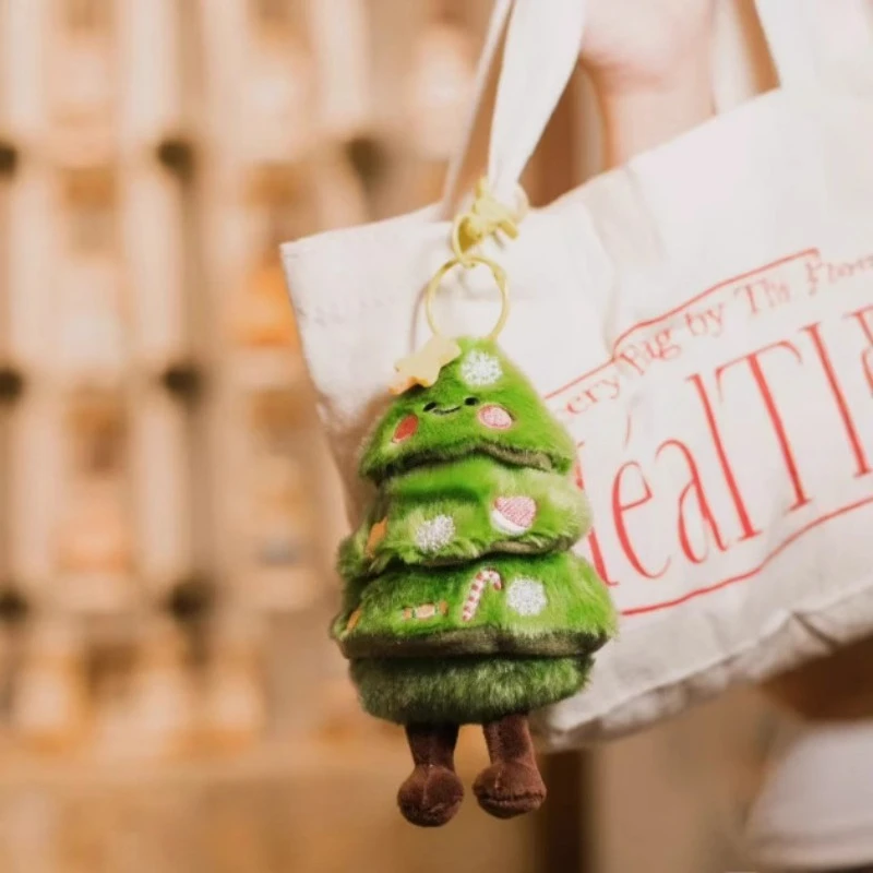 Cartoon Christmas Tree Snowman Pendant Plush Toy Decoration Creative and  Interesting  Holiday  Features  Cute  Pendant