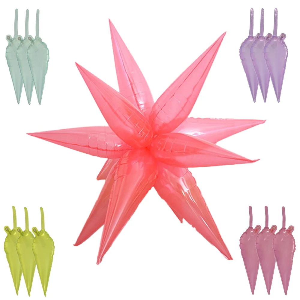 

50pcs/Set Large Starbursts Balloons Twinkle Twinkle Little Star Decoration Explosion Ballon Red Purple Wedding Birthday Decor