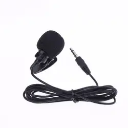 Compact Clip - On Lavalier Microphone - Hands - Free Wired Condenser with 1.5m Cable (4 pole)